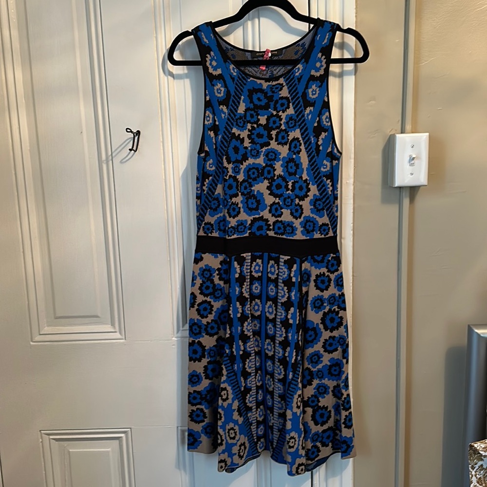 Cynthia Steefe Knit Floral Sweater Dress